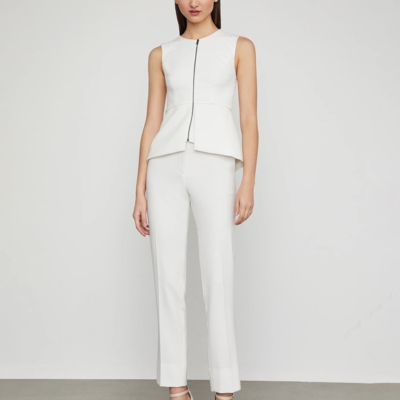 BCBGMaxazria ABRIELLE SLEEVELESS PEPLUM TOP - Picture 4 of 9